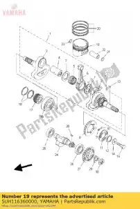 yamaha 5UH116360000 pistone (0,50 mm o / s) - Il fondo