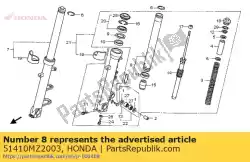 Here you can order the pipe comp., fr. Fork from Honda, with part number 51410MZ2003: