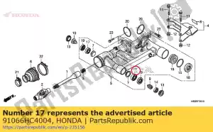 honda 91066HC4004 rodamiento, angular, 7203 - Lado inferior