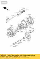 130871168, Kawasaki, moyeu-embrayage kawasaki kx  k r l m j f kx250 250 , Nouveau