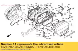 Qui puoi ordinare lato moul * pb304p * da Honda , con numero parte 81261MCA000ZB: