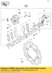 Aqui você pode pedir o caliper-sub-assy, ?? Fr em Kawasaki , com o número da peça 430800157: