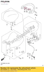 suzuki 0910608137 bolt - Bottom side