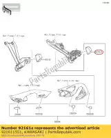 921611551, Kawasaki, amortecedor, direito zx1000lef kawasaki  kle klz 650 1000 2016 2017 2018 2019 2020 2021, Novo