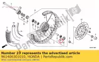 961406301010, Honda, Bearing, radial ball, 6301u honda  (a) general export kph england (b) (b) usa anf belgium cb cbf cg clm little cub (x) japan cr crf elsinore k0 usa fwd (d) general export england australia france germany nsr p (a) netherlands pa mb5 (z) netherlands rf (d) rr (p) s (f) netherlands s , New