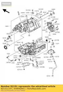 kawasaki 921511197 bullone kvf400-a1 - Il fondo