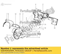 65646400NM, Piaggio Group, coperchio manubrio anteriore     , Nuovo