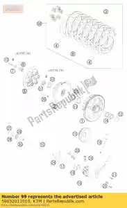 ktm 59032011010 zestaw sprz?g?a 400-525 4t 06-12 - Dół