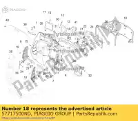 57717500ND, Piaggio Group, Drzwi schowka na r?kawiczki     , Nowy