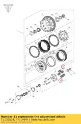 Here you can order the spring clutch from Triumph, with part number T1170504: