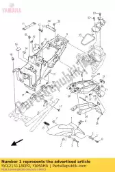 spatbord, voorkant van Yamaha, met onderdeel nummer 5VX21511A0P0, bestel je hier online: