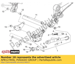 aprilia AP8127856 interruptor padrão - Lado inferior