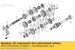 Ici, vous pouvez commander le rondelle, 23x35x2 auprès de Honda , avec le numéro de pièce 90471MZ0000: