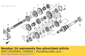 Honda 90471MZ0000 rondelle, 23x35x2 - La partie au fond