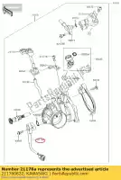 211760822, Kawasaki, sensor, gasklepstand kawasaki kx  f kx450f 450 , Nieuw