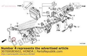 Honda 30700GB3602 cap assy., suppression du bruit - La partie au fond