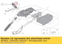 854802, Aprilia, tubo serbatoio aria-carburatore, Nuovo