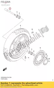 Suzuki 5471148H20 as, voor - Onderkant