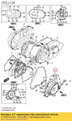 Here you can order the cover,magneto from Suzuki, with part number 1135031G01: