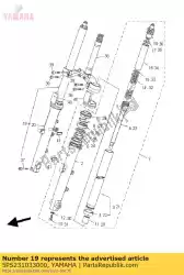 Aqui você pode pedir o conjunto do garfo dianteiro (r. H) em Yamaha , com o número da peça 5PS231033000: