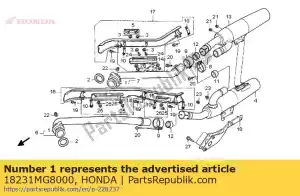 Honda 18231MG8000 congiunto, ex. tubo - Il fondo