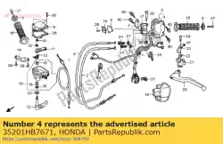 Here you can order the no description available at the moment from Honda, with part number 35201HB7671: