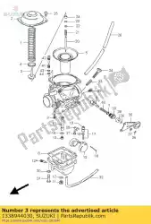 Aquí puede pedir titular, guía de Suzuki , con el número de pieza 1338944030: