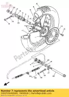 3JD253040000, Yamaha, falado definido, traseiro yamaha yz yzlc 125 250, Novo