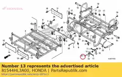 Aqui você pode pedir o bloqueio de despejo de pino em Honda , com o número da peça 81544HL3A00: