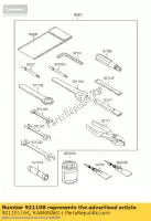 921101164, Kawasaki, tool-wrench,box end,2 bj250-a2 kawasaki estrella w 250 650 1994 1999 2001 2002 2003 2004 2005 2006, New