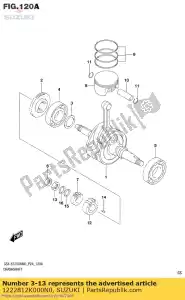 suzuki 1222812K000N0 cale,vilebrequin,r (t:120) - La partie au fond