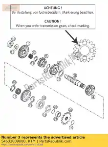 ktm 54633009000 contropunta 3a marcia 25-t '470 - Il fondo