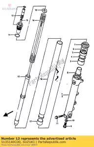 suzuki 5135140C00 cap, fr.fork - La partie au fond