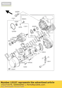 kawasaki 132271079 behuizing, generator zg1000-a4 - Onderkant