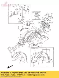 Ici, vous pouvez commander le garde-boue arrière c0mp. Auprès de Yamaha , avec le numéro de pièce 4NKY2161701X: