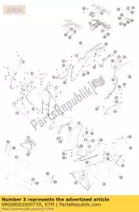 ktm 6900800200077A fr.fair.up.part r/s or.brrc8 - Bottom side