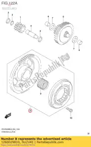 suzuki 1260029810 embrague, arranque - Lado inferior