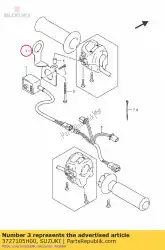 Here you can order the bracket,grip he from Suzuki, with part number 3727105H00: