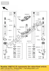 Qui puoi ordinare serranda-assy, ?? Forchetta, lh, m. Br da Kawasaki , con numero parte 440710258793: