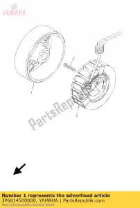 yamaha 3P6814500000 rotor assy - La partie au fond