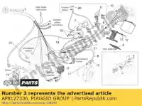 AP8127336, Piaggio Group, horn Aprilia, Rst, Futura, 1000, 2001, 2003, Used