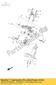 yamaha 2RNF34690000 plug, schroef - Onderkant