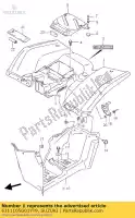 6311105G01YT9, Suzuki, b?otnik, ty? suzuki lt f 250 2002 2003 2004 2005 2006 2007 2008 2009 2010 2011, Nowy