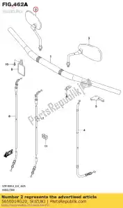 suzuki 5650014G20 mirror assy,rea - Bottom side