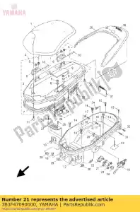 yamaha 3B3F47090000 rotor assy - Bottom side