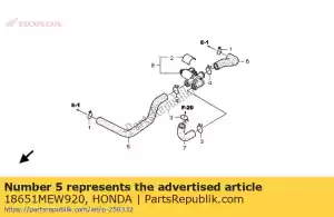 Honda 18651MEW920 buis a (ai) - Onderkant