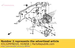 geen beschrijving beschikbaar op dit moment van Honda, met onderdeel nummer 43132MFND10, bestel je hier online: