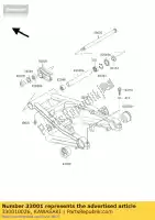 330010026, Kawasaki, Arm-comp-swing zr1200-a4h kawasaki zrx zxr 1200 2001 2002 2003 2004 2005 2006, Nuovo