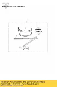 triumph A9910195 sluitring 3,2 x 7,0 x 0,5 s/s - Onderkant