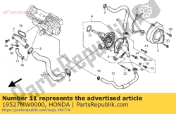Honda 19527MW0000, Hose c, water, OEM: Honda 19527MW0000